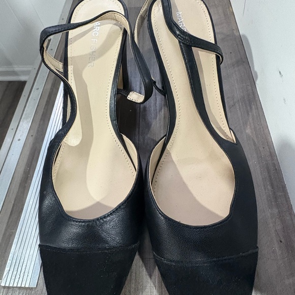 Marc Fisher Black Strappy Heels - Picture 1 of 4